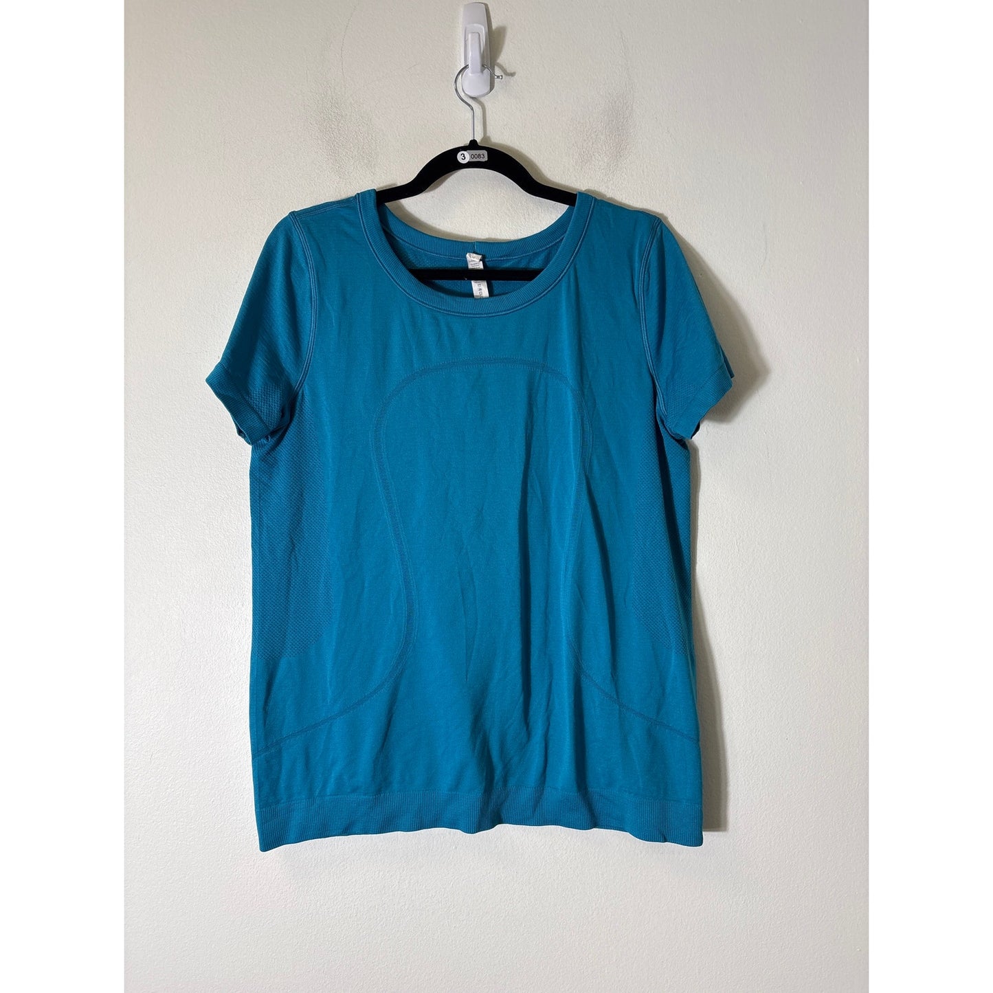 Lululemon Bright Blue Short Sleeve Athletic Shirt Sz 10