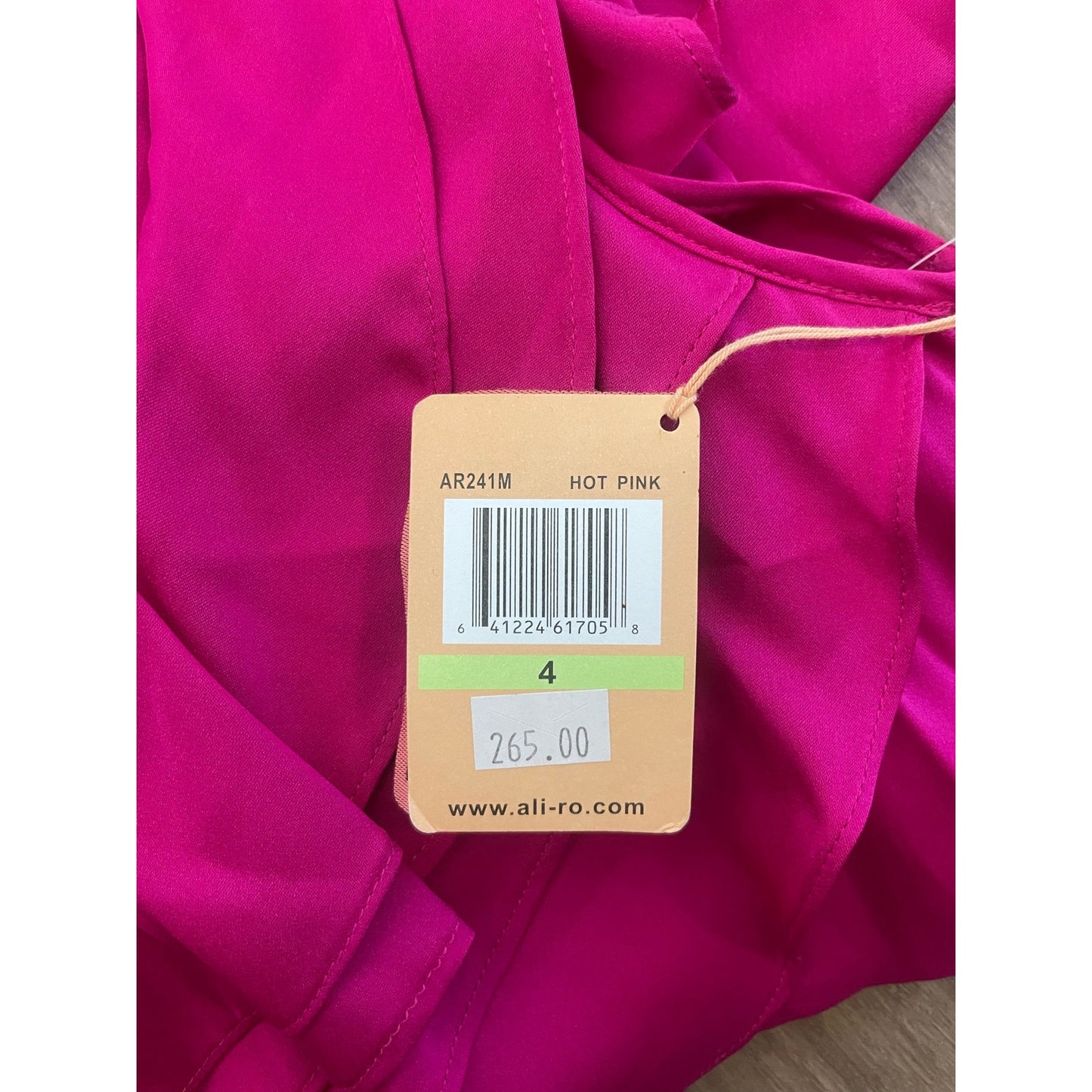 NWT Ali Ro Hot Pink Sleeveless Ruffle Mini Dress Sz 4