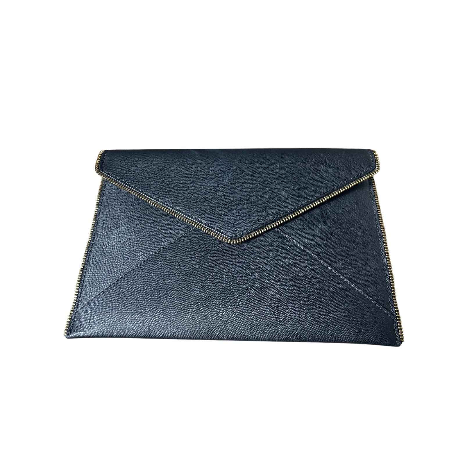 Rebecca Minkoff Black Zipper Clutch 11"x7.5"