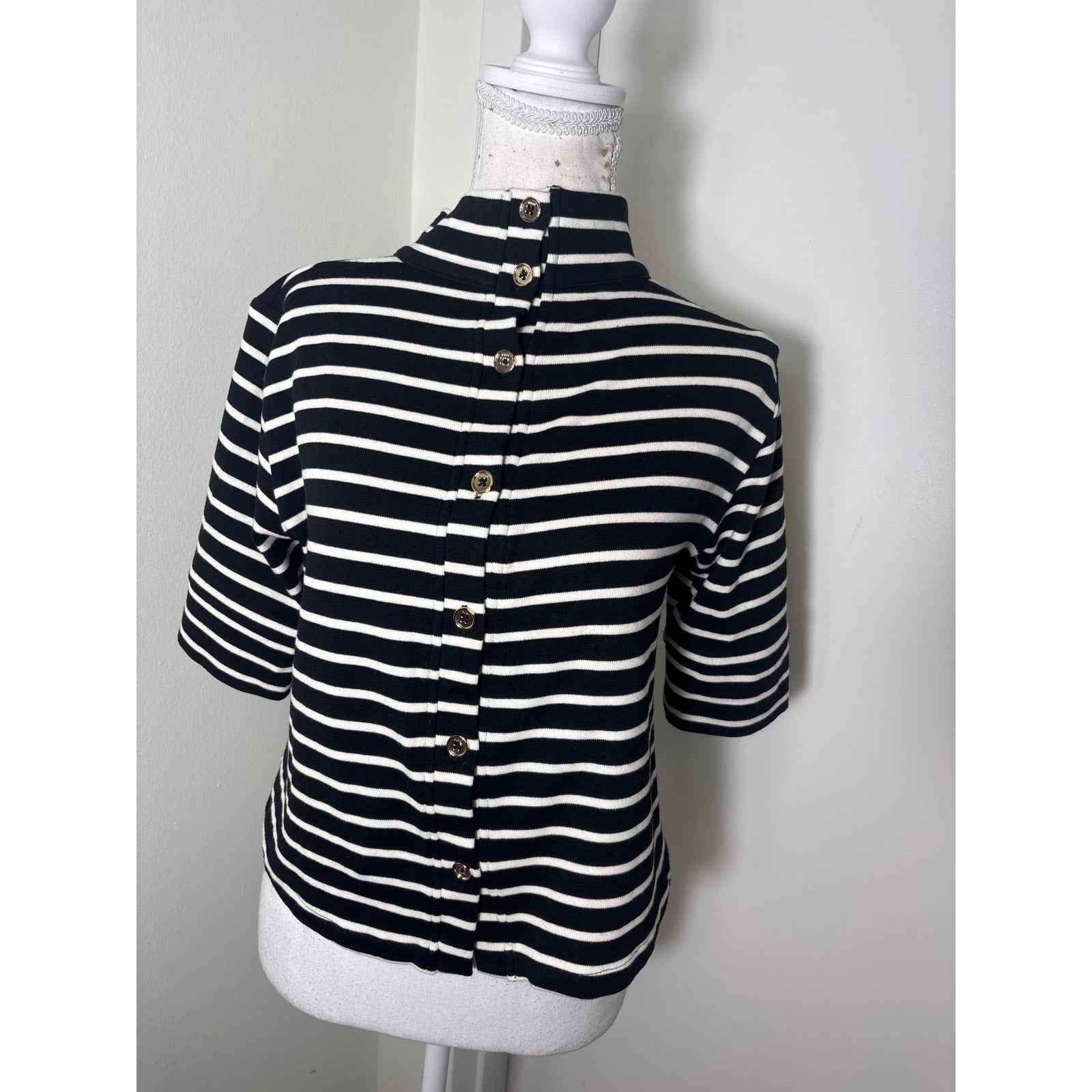 Buru Black and White Stripe Pants Set Sz XS