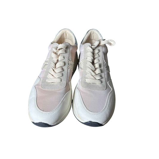 NWOB White Raven Pink White Silver Fashion Sneaker Sz 8.5