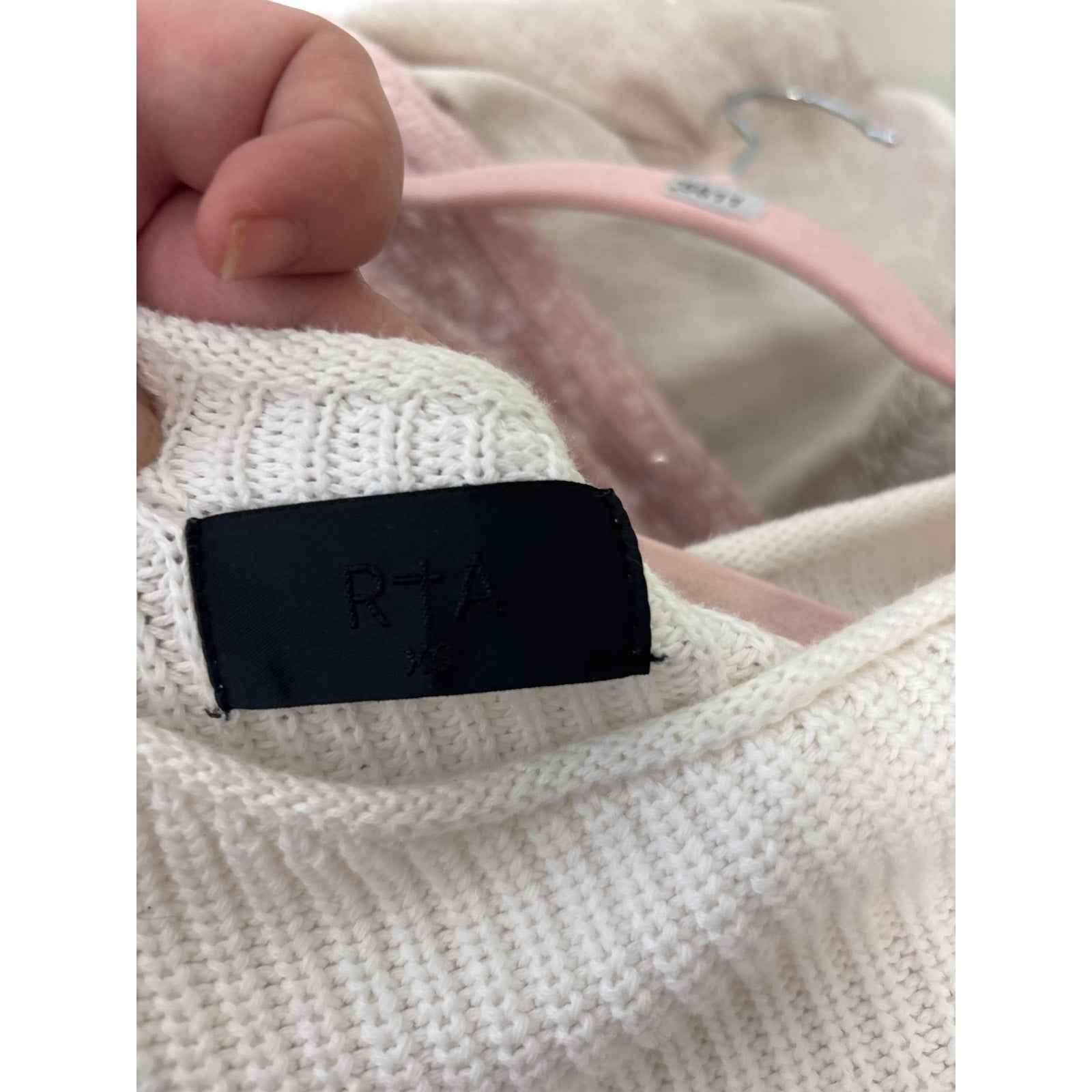 RtA White Sweater Top Sz XS