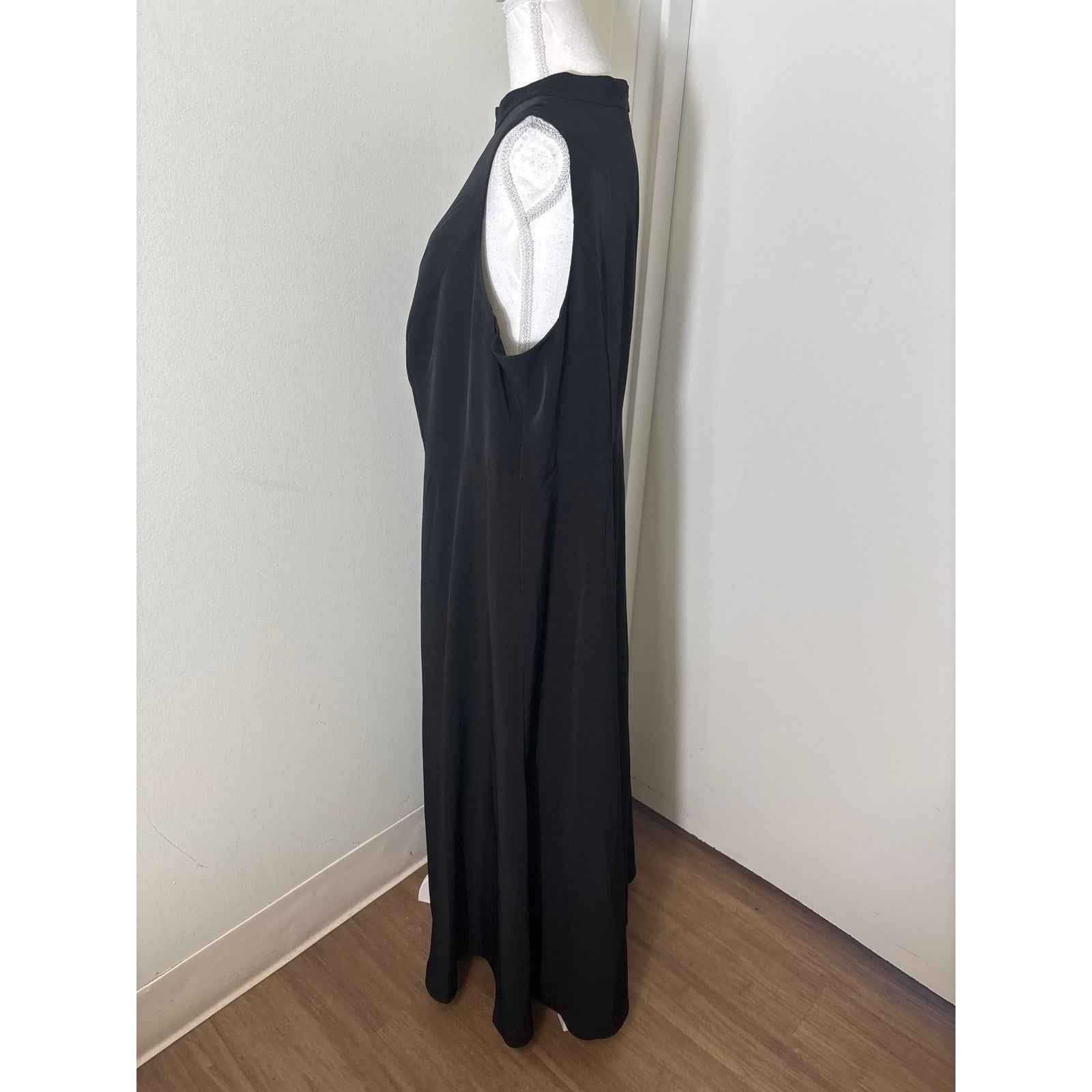 Adrianna Papell Black Sleeveless Romper Sz 16