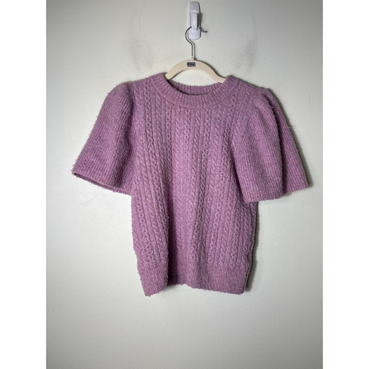 Lilla P Lavender Half Sleeve Knit Sweater Sz S