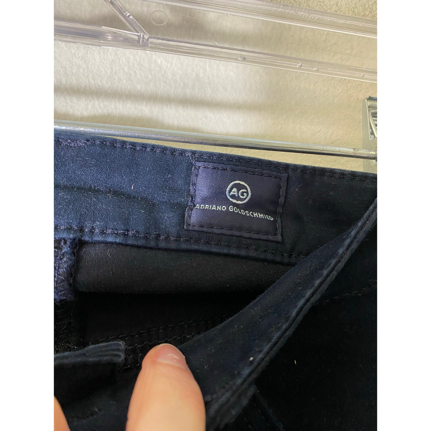 AG The Stilt Cigarette Leg Navy Jeans Sz 26R