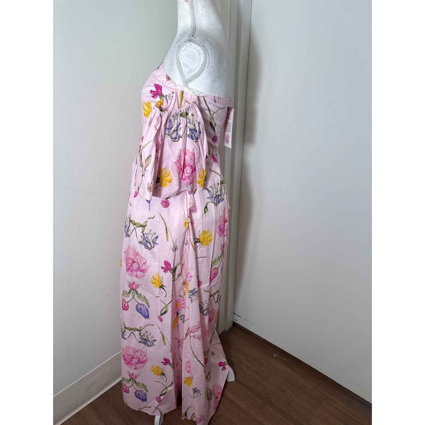 NWT Beyond by Vera Pink Floral Maxi Dress Sz S