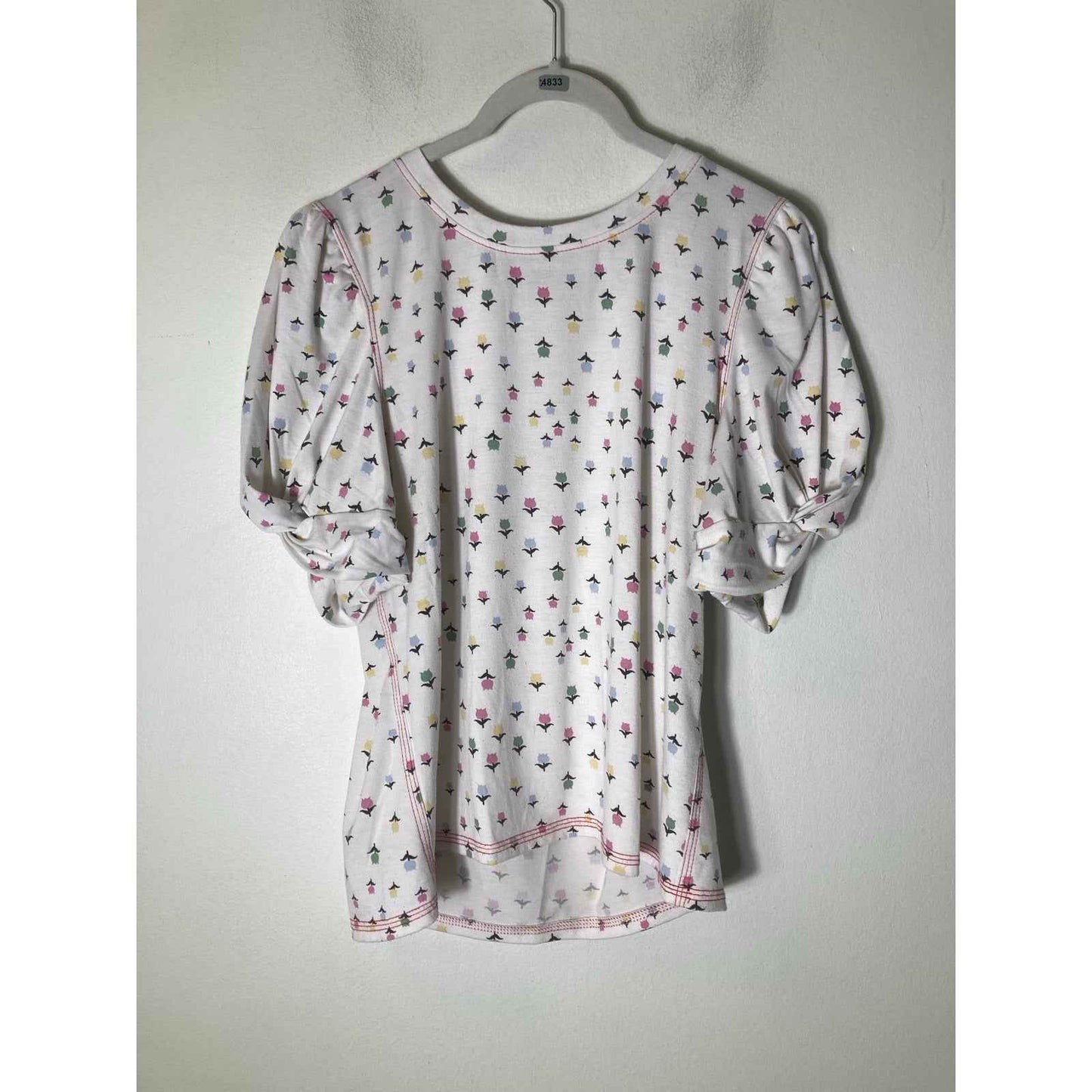 Buru White Tulip top sz M