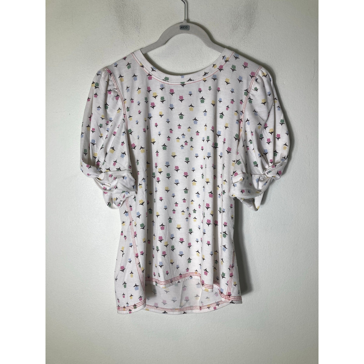 Buru White Tulip top sz M