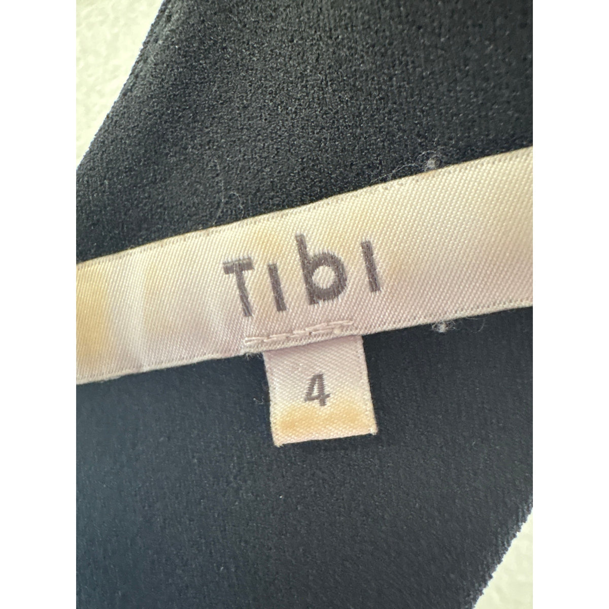 Tibi Black V Neck Top Sz 4