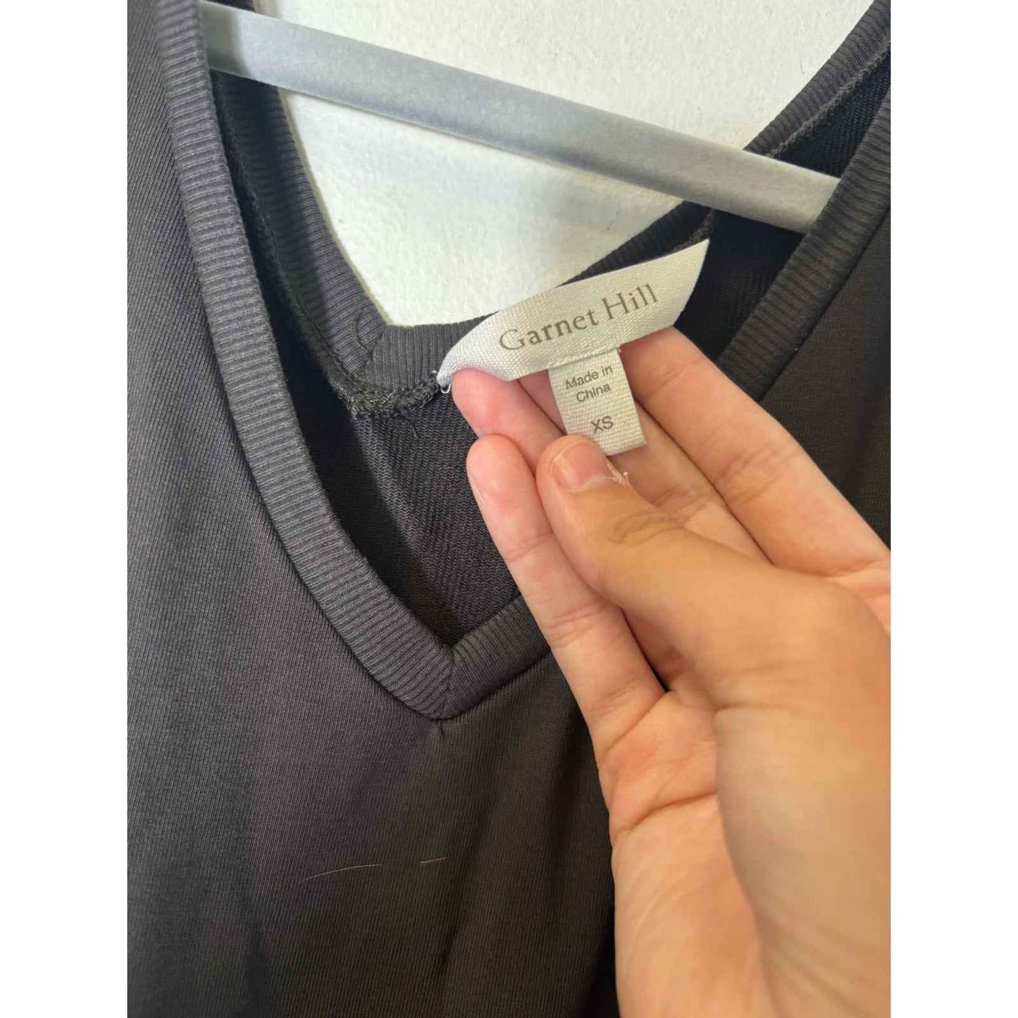 Garnet Hill Black Knit Romper Sz XS