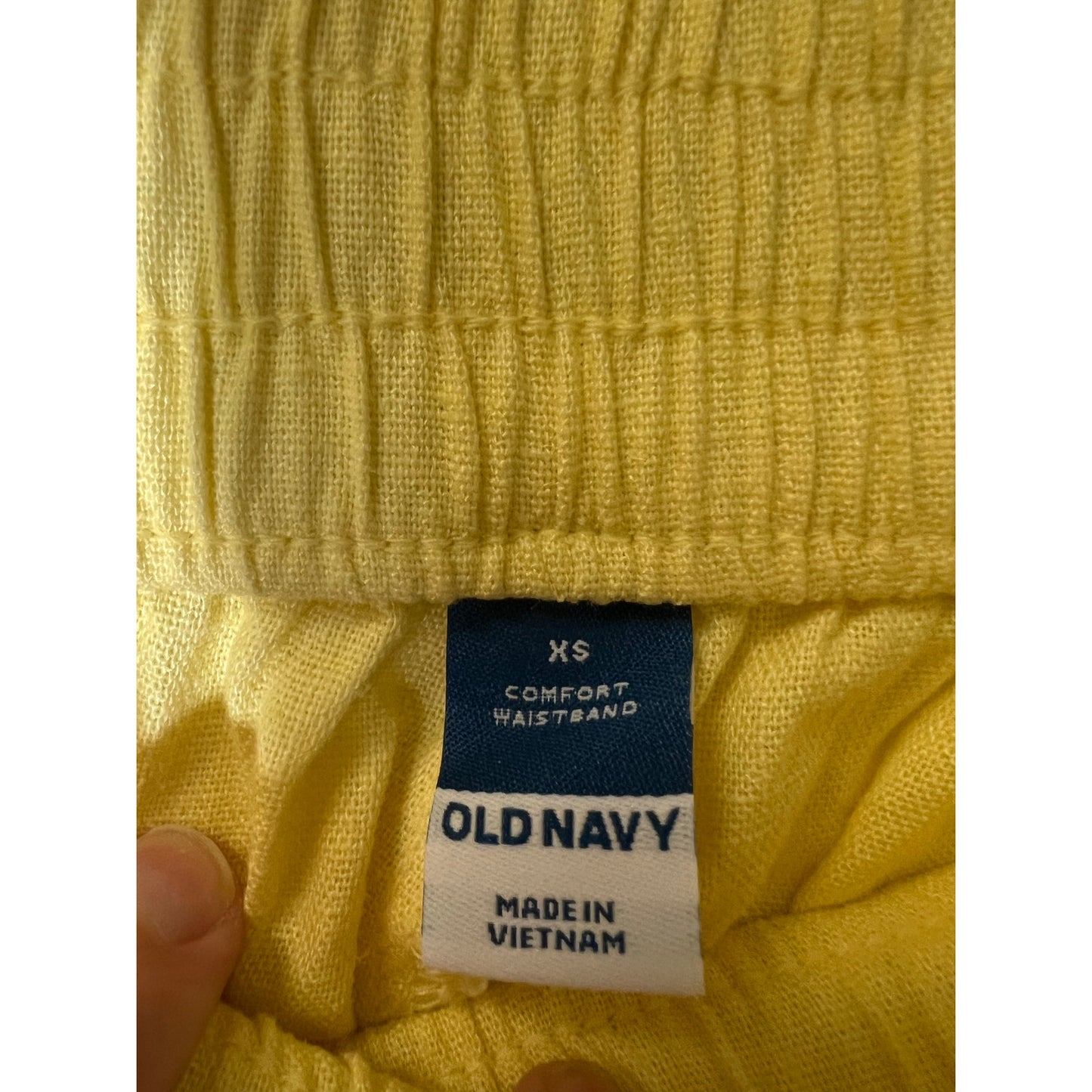 Old Navy Yellow Long Sleeve Button Up Shirt and Matching Shorts Sz S