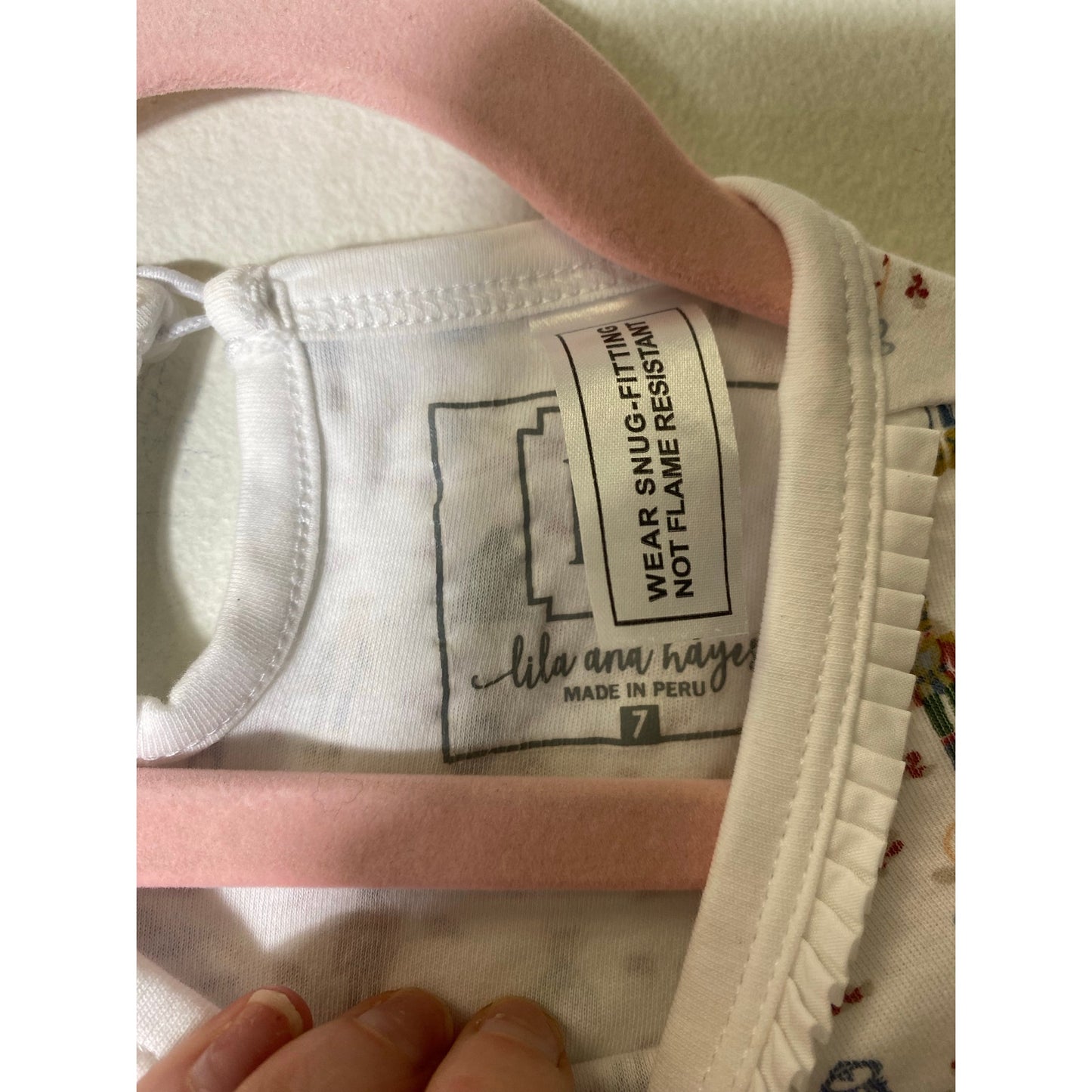 Lila and Hayes Nutcracker Pajama Top and Bottom Sz 7