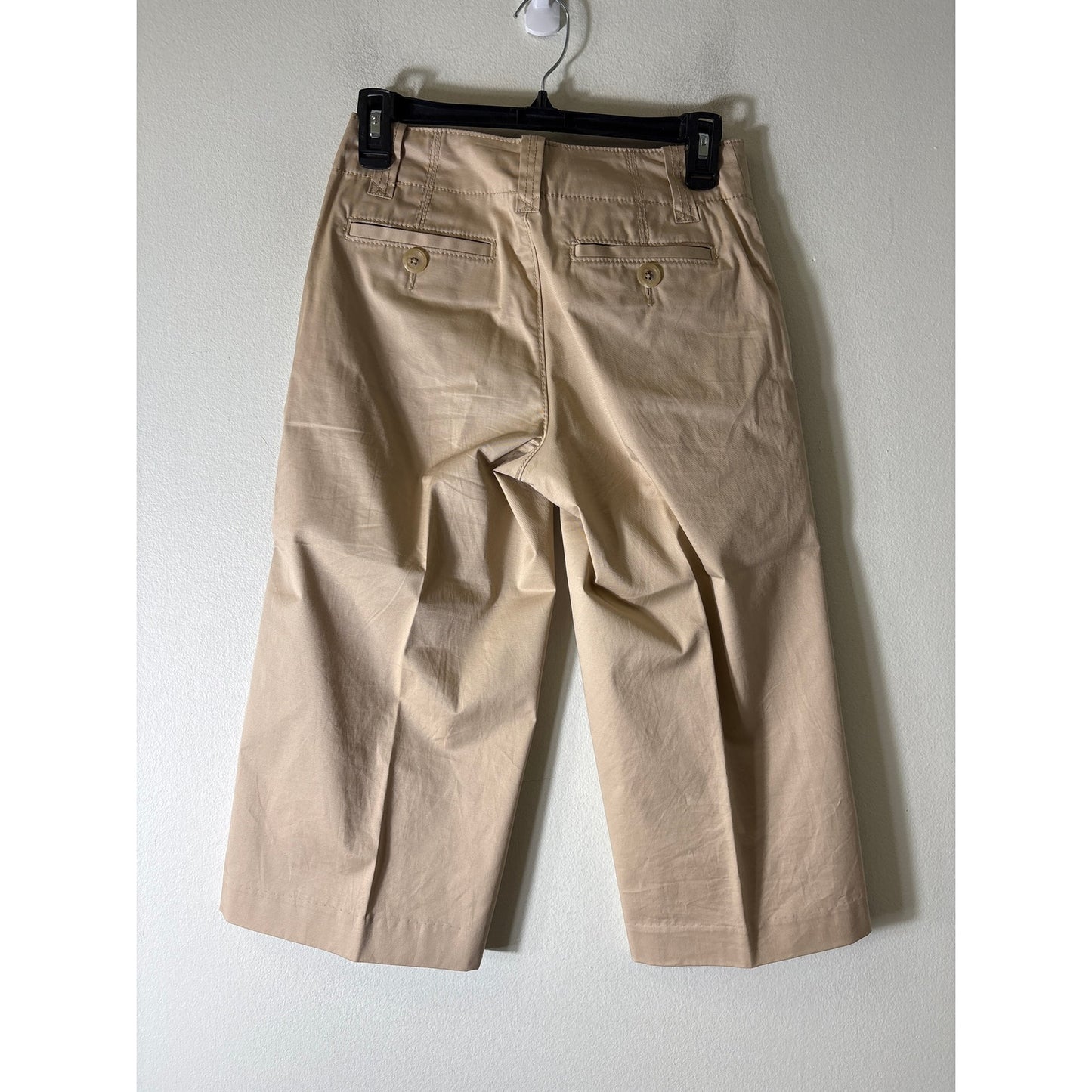 Banana Republic Light Khaki Knee Shorts Sz 0