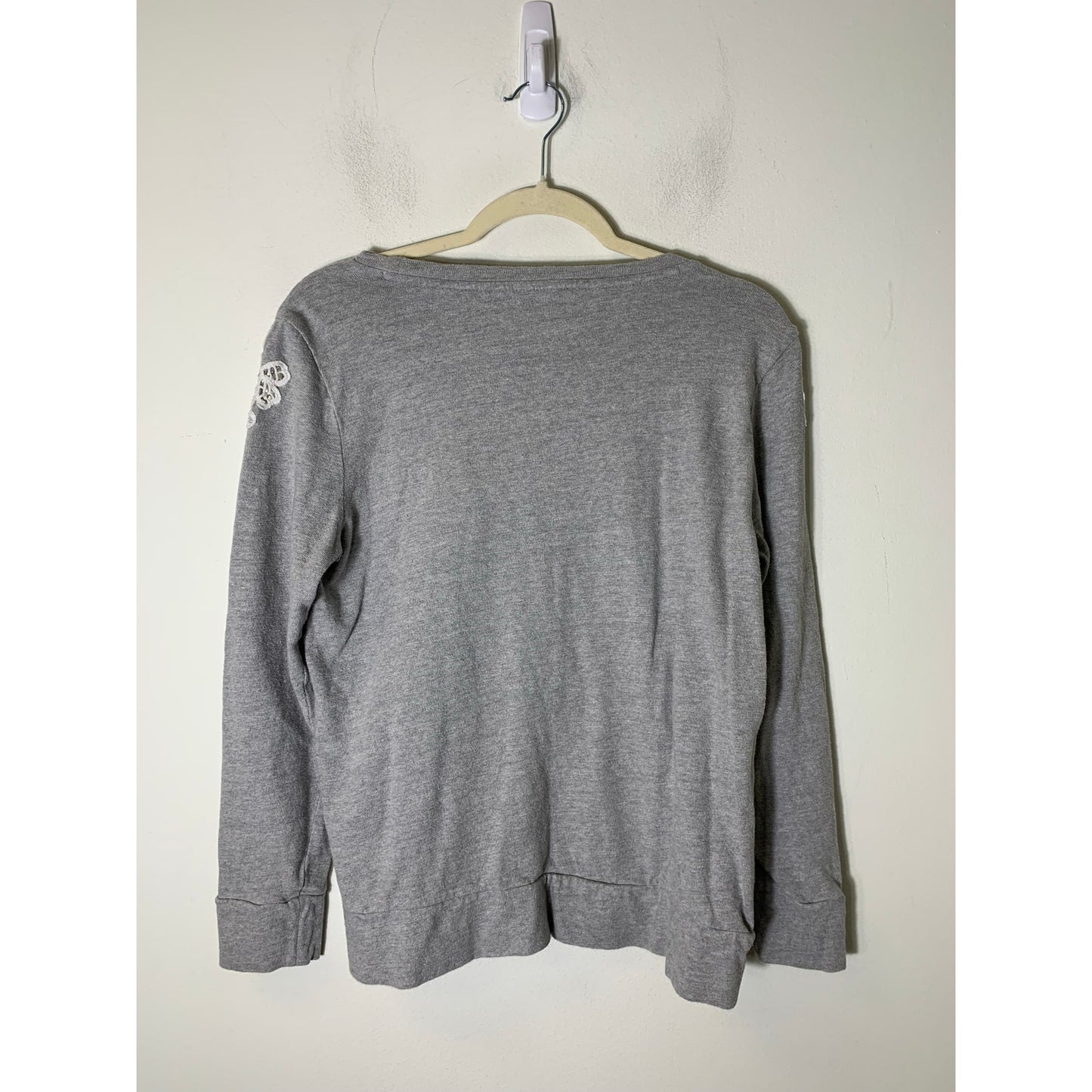 Loft Grey Long Sleeve Pullover Sz Mp
