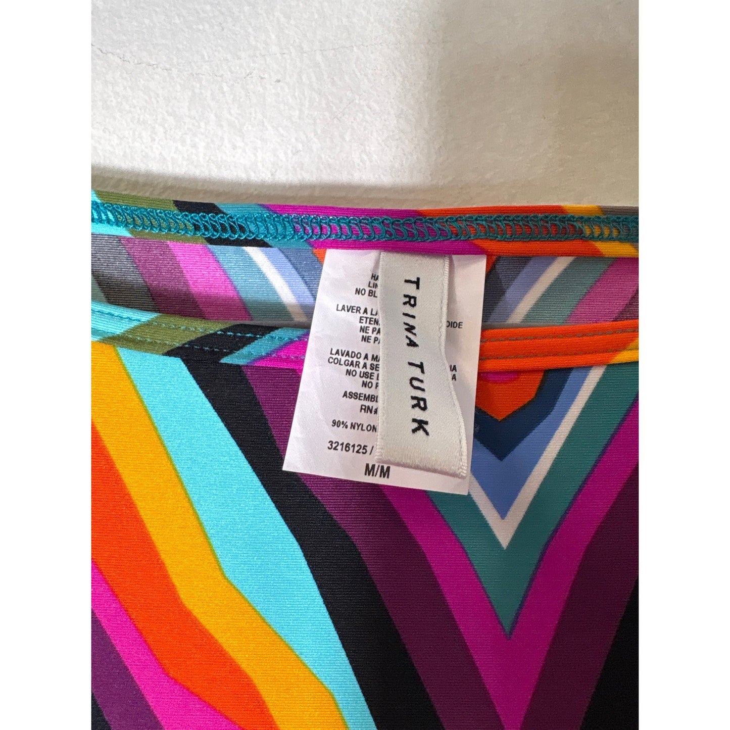 Trina Turk Multicolor Striped Knee Length Dress Sz M