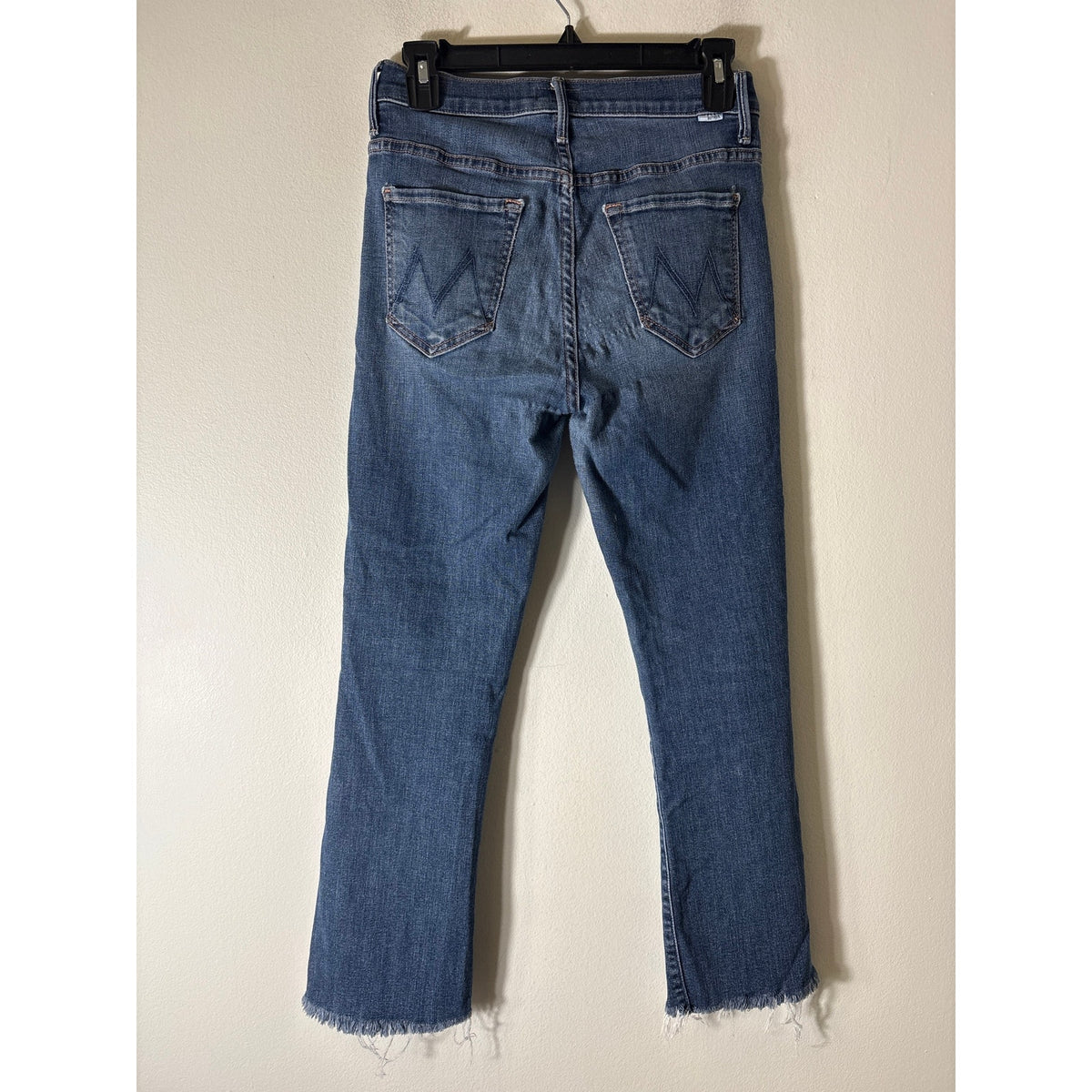 Mother The Insider Crop Step Fray Girl Crush Color Denim Sz 28