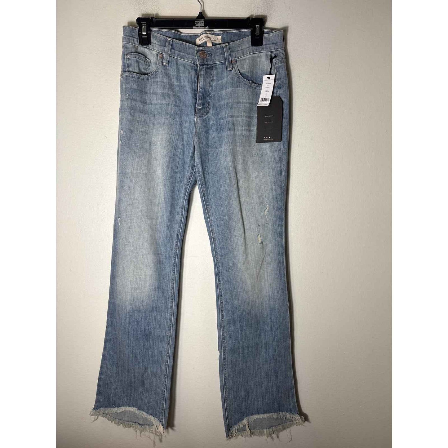 Current/Elliott The Flip Flop Quantum Light Wash Denim Sz 27