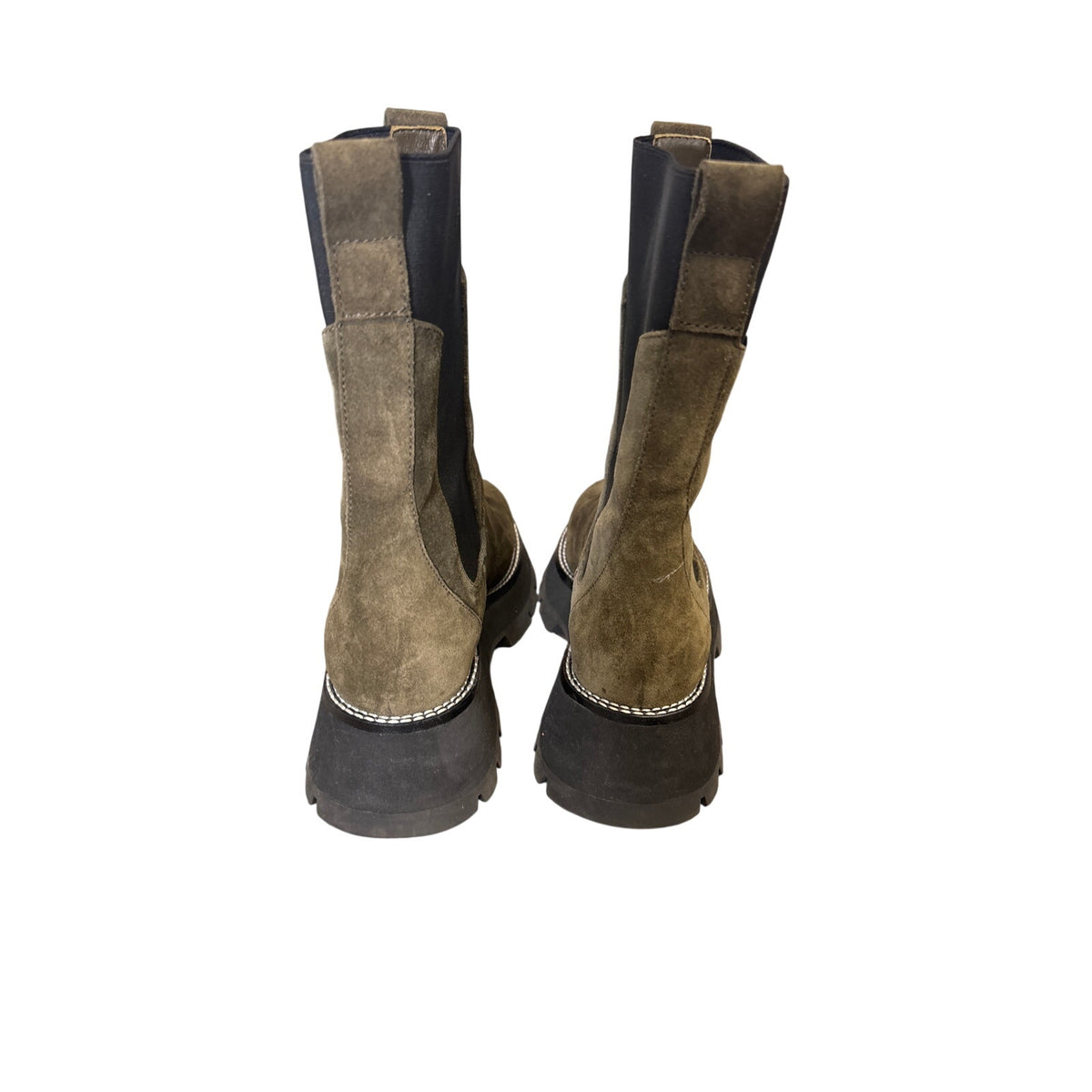 Phillip Limm Brown Suede Platform Lug Sole Boots Sz 39 (8.5)