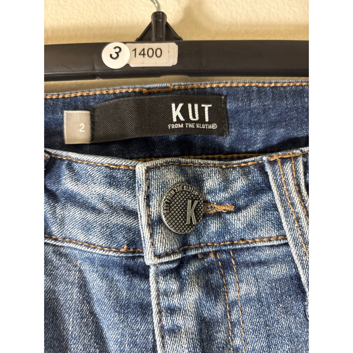 Kut Pink Stripe Denim Sz 2