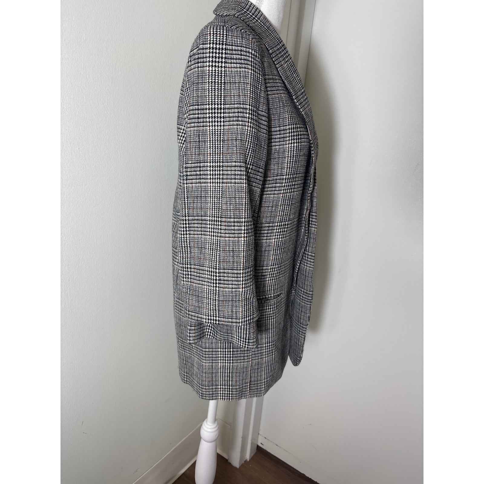 Blank NYC Houndstooth Black and White Jacket Sz S