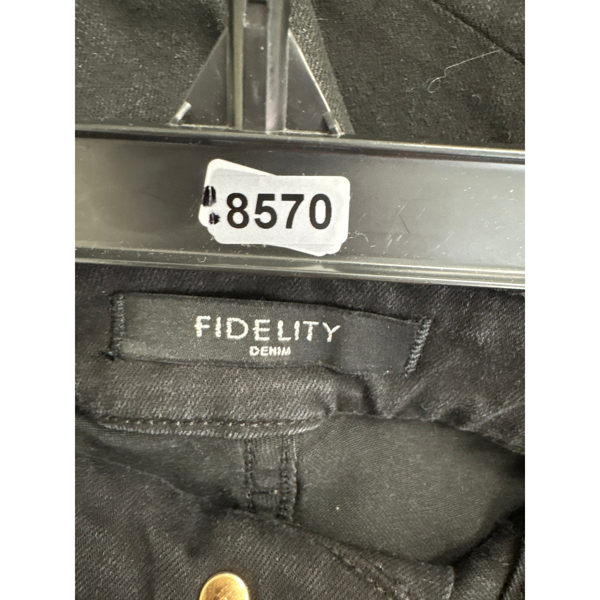 Fidelity Black Harlowe High Full Jeans Sz 30