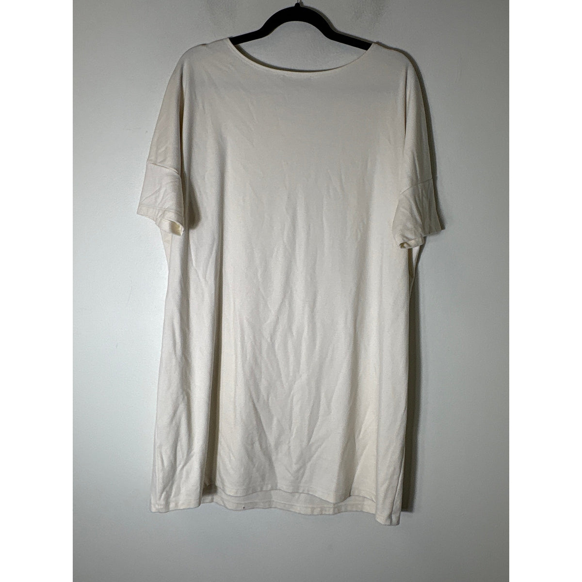 Hatch Maternity Off White Short Sleeve Knee Length Shift Dress Sz 2