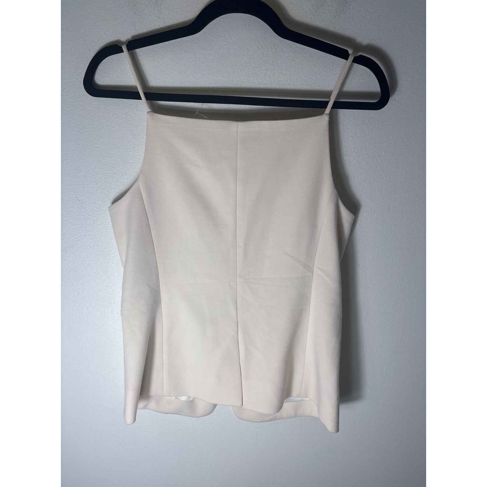 Staud Off White Sleeveless Button Up Vest Sz XS