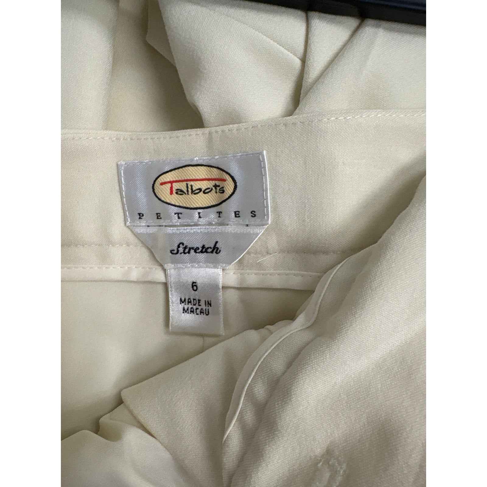 Talbots Petites Off White Stretch Dress Pants Sz 6