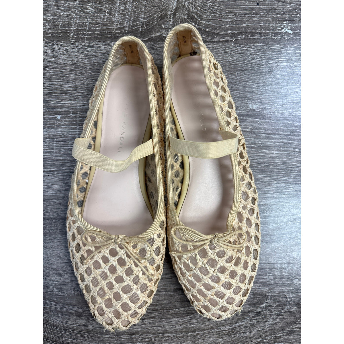 Loeffler Randall Raffia Weave Ballet Shoes Sz 8.5