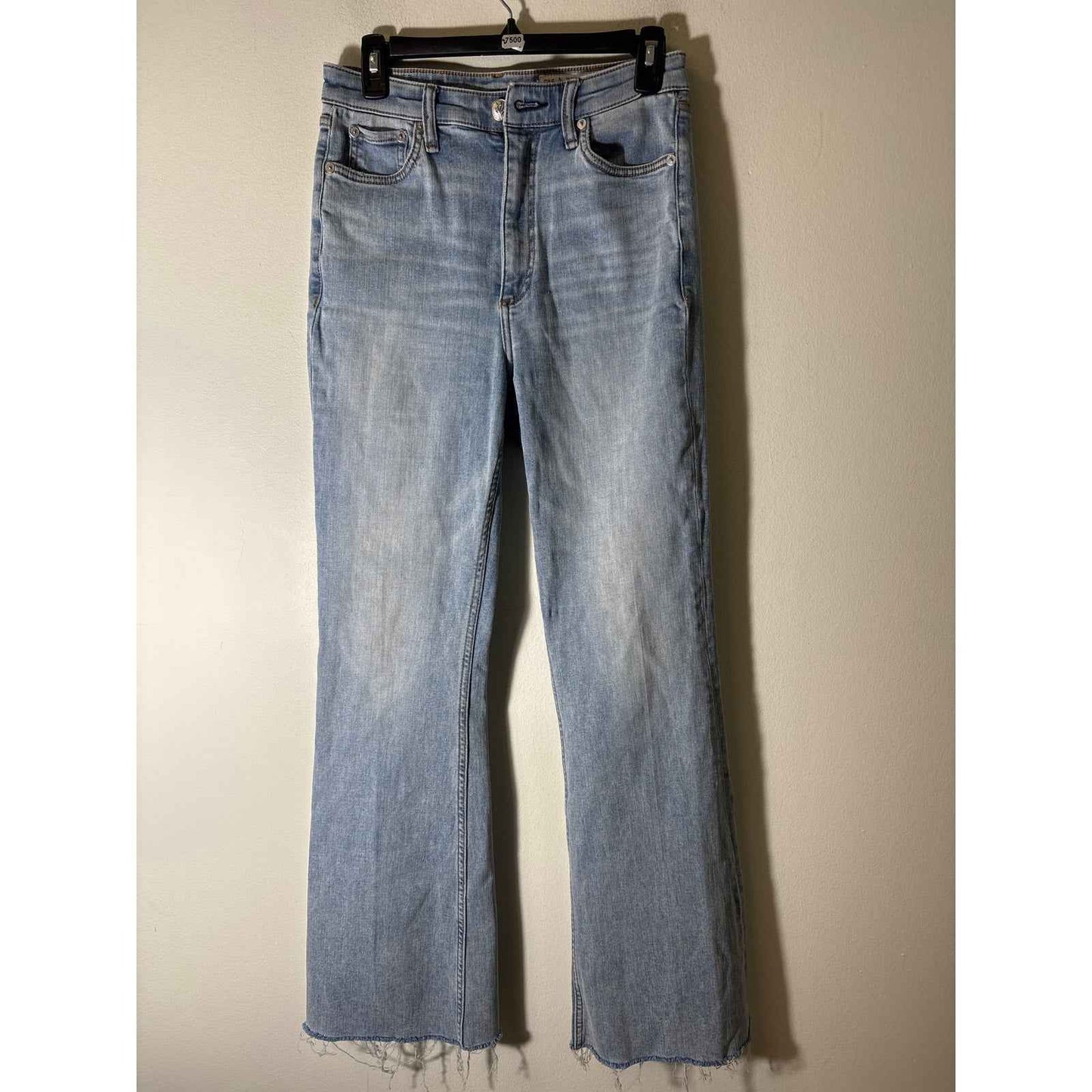 Rag & Bone Light Wash "Casey High Rise Flare" Blue Jean Sz 27