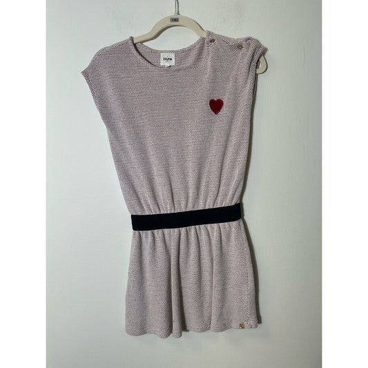 Girls Blune Paris White Red Blue Heart Dress Sz 10A