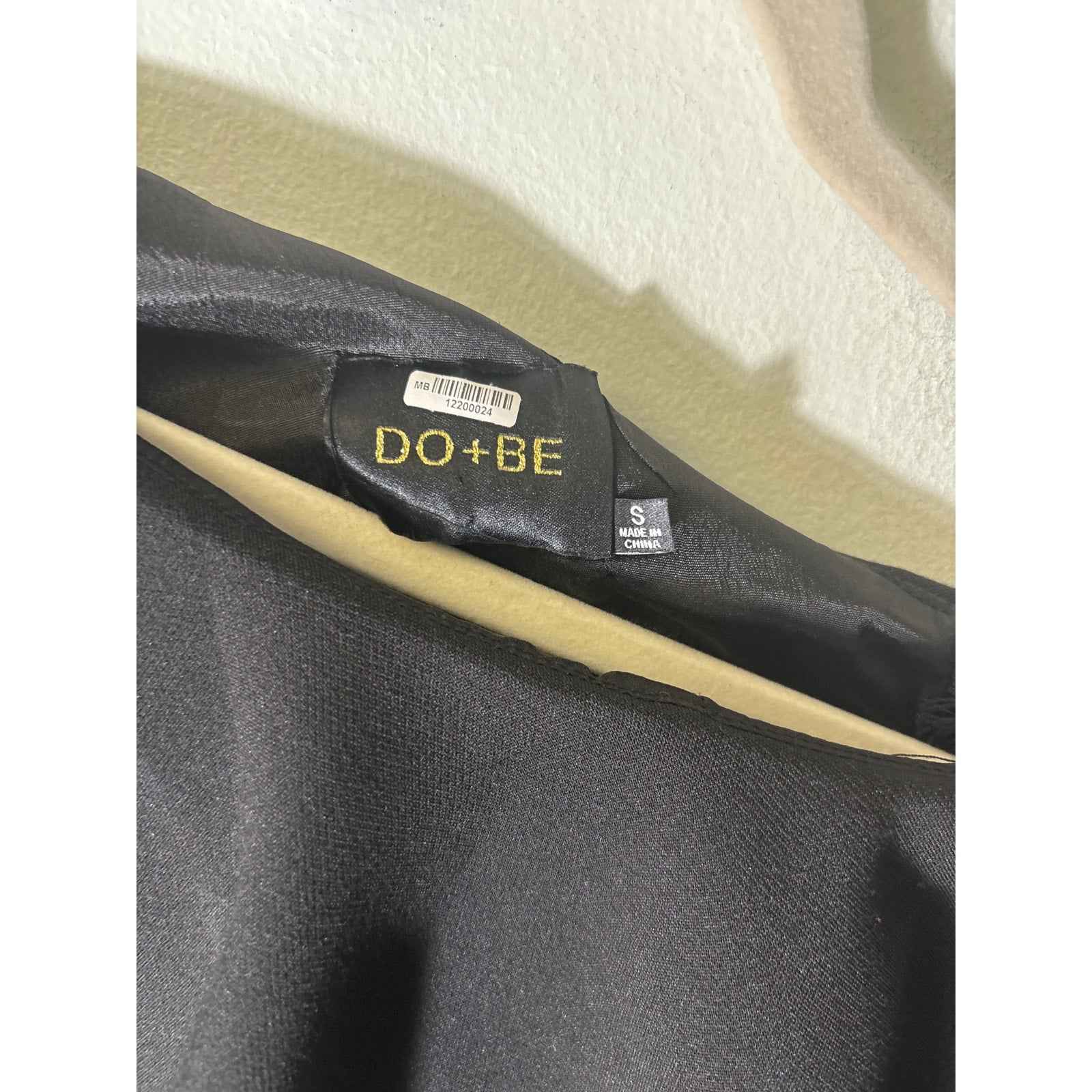 DO+Be Black One Shoulder cocktail Dress Sz S