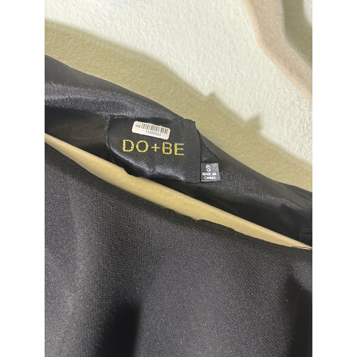 DO+Be Black One Shoulder cocktail Dress Sz S