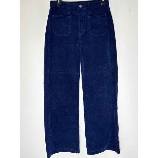 JBD Navy Blue Wide Leg Cordoroy Pants Sz 26