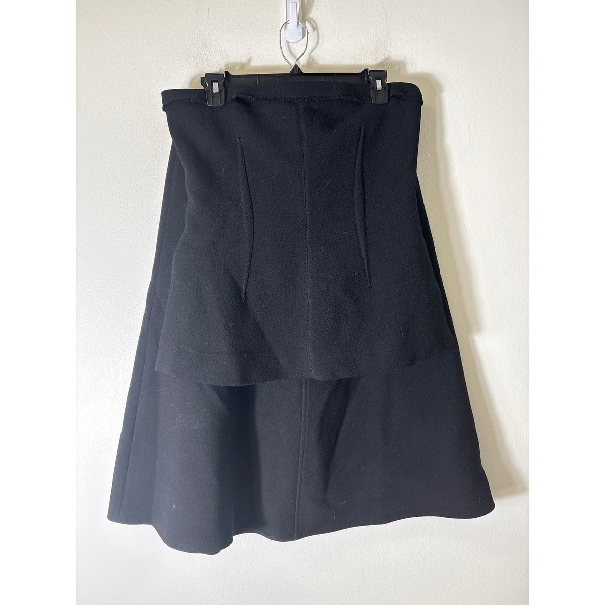 J. Crew Black 2 Piece Strapless Midi Skirt Set Sz 8