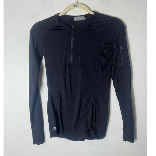 Athleta Black Long Sleeve Top Sz XXS