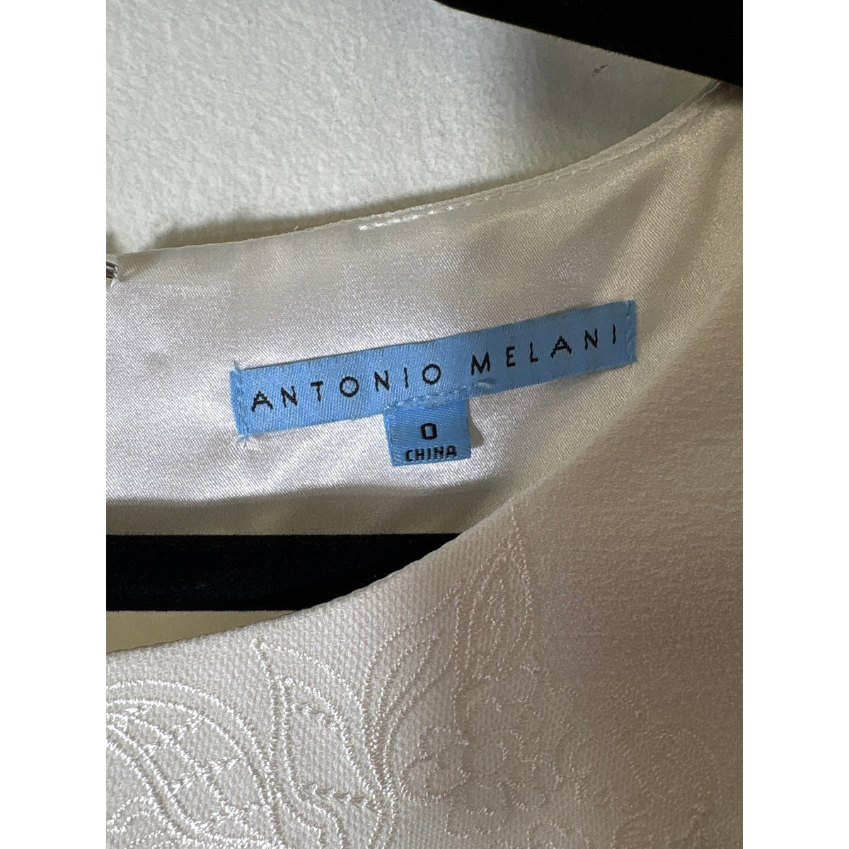 NWT Antonio Melani Off White Long Sleeve Midi Dress Sz 0