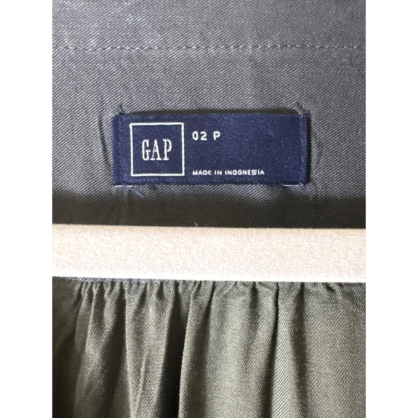Gap Green and Gray V Neck Drawstring Waist Mini Dress Sz 2P