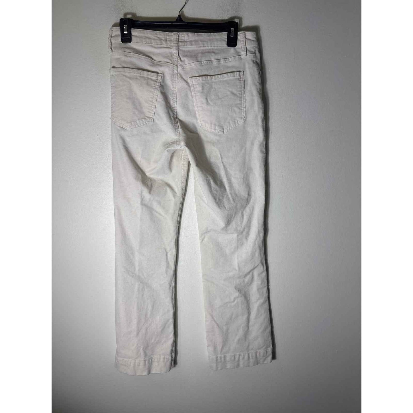 Kut from the Cloth Off White Cordoroy Straight Leg Pants Sz 6