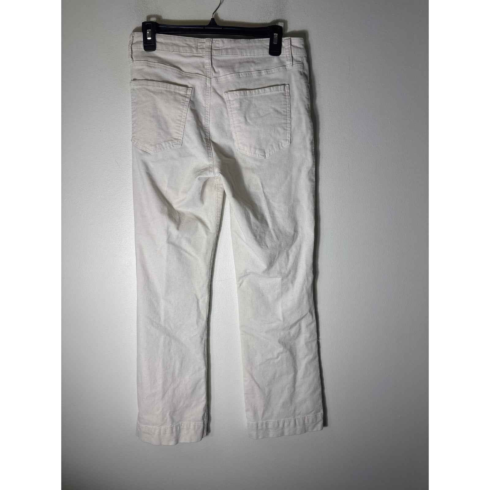 Kut from the Cloth Off White Cordoroy Straight Leg Pants Sz 6