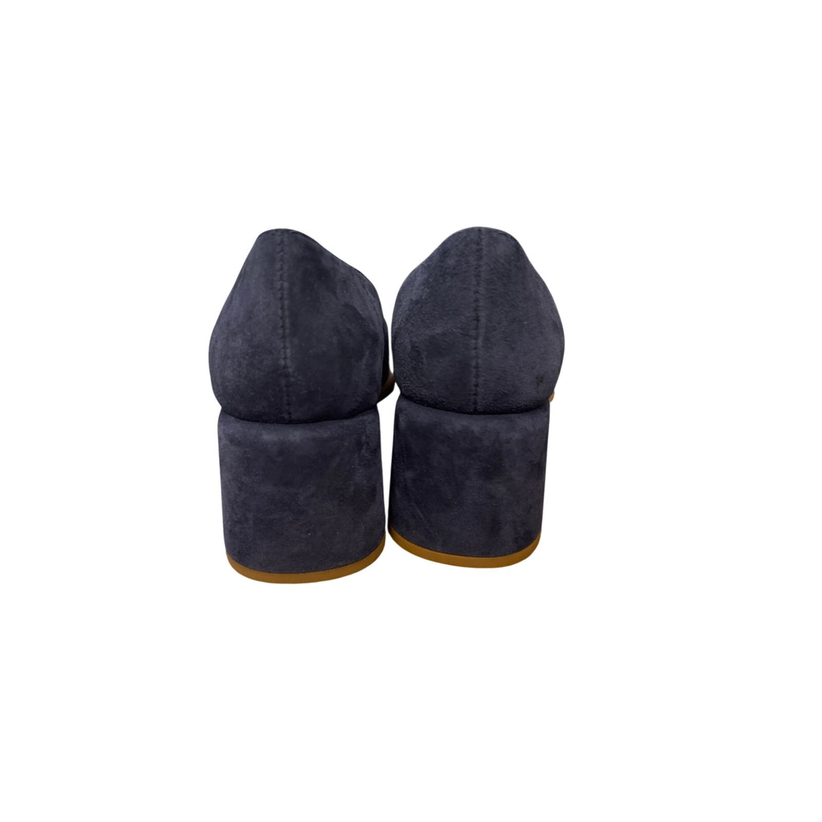 Cordani Articolo Nisha Navy Blue Loafer Heels Sz 37 (6.5)