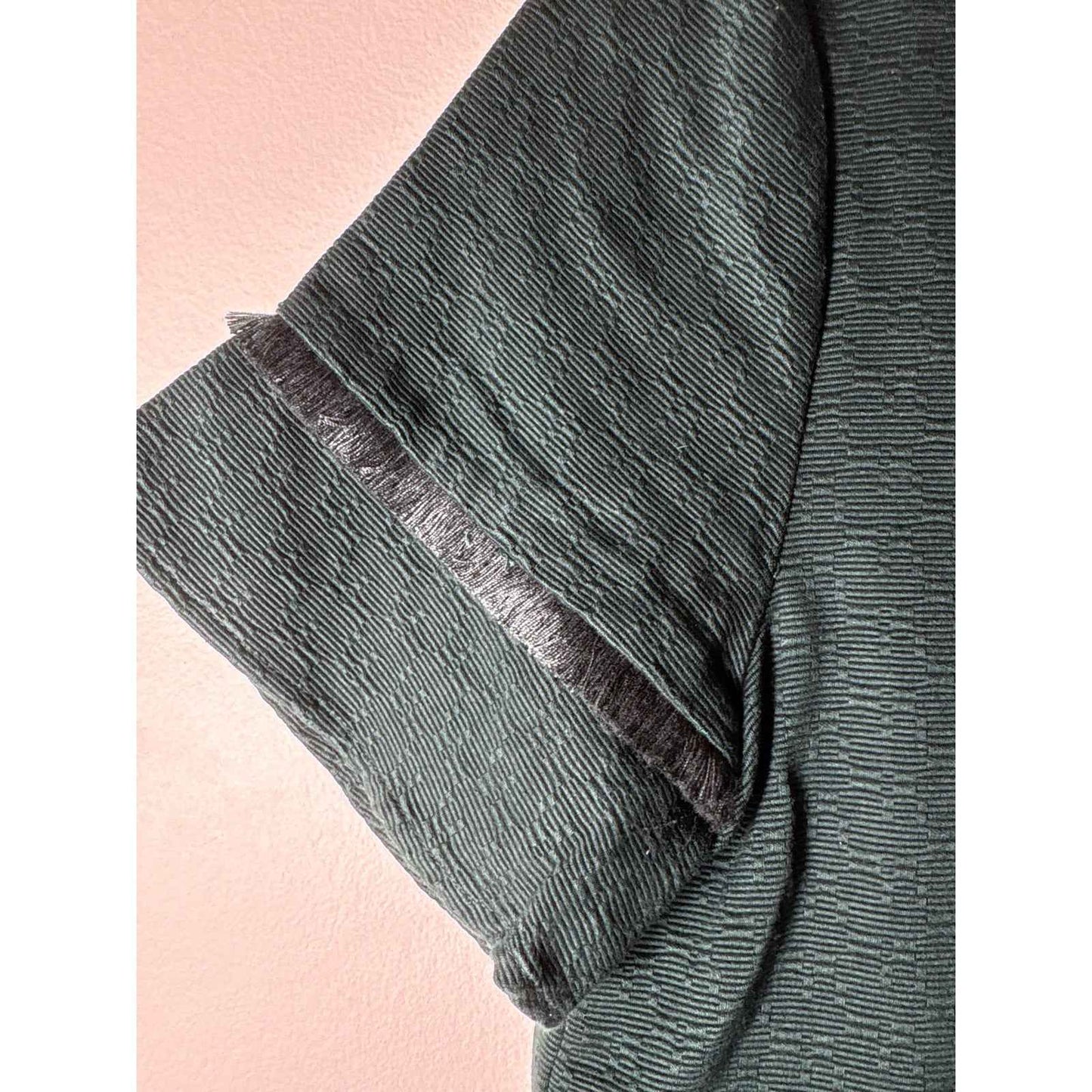 Marie Oliver Hunter Green Fringed Mini Dress Sz 8