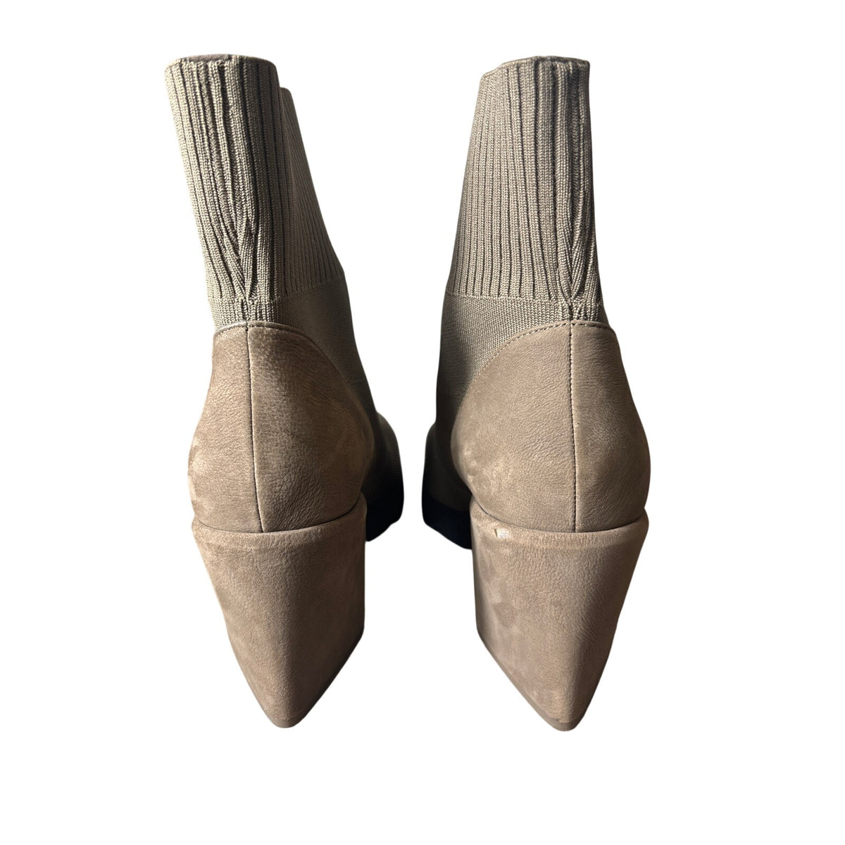 Eileen Fisher Brown Fabric Pull On Ankle Bootie Sz 10