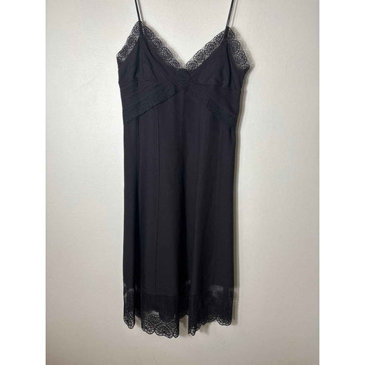 Catherine Malandrino Spaghetti Strap Midi Slip Dress Sz 8