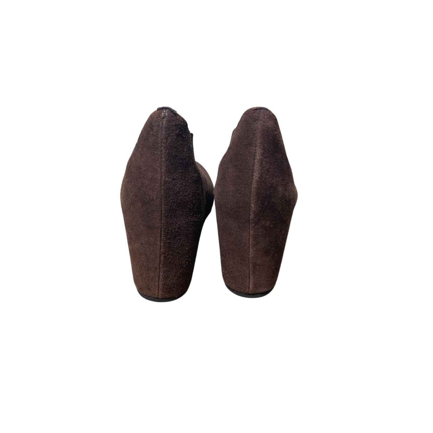Milano Mod Brown Suede Wedge Shoes Sz 36 (5.5)