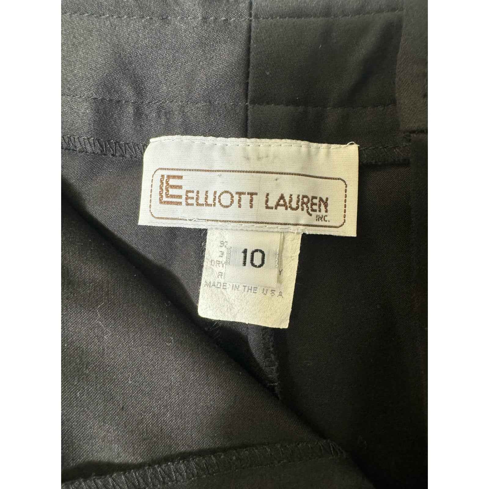 Elliot Lauren Black Tuxedo Style Ankle Pants Sz 10