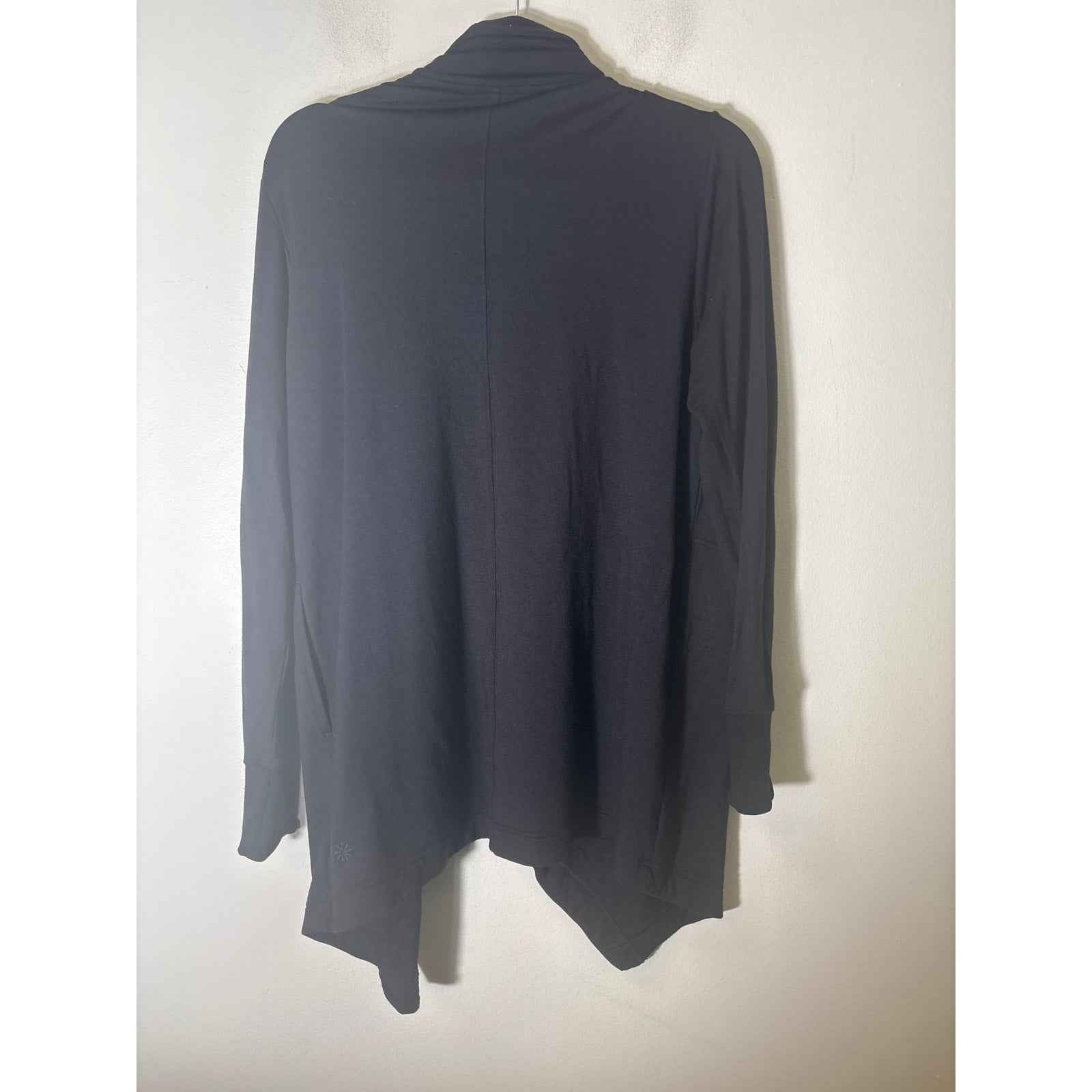 Athleta Black Long Sleeve Open Front Cardigan Sz XS