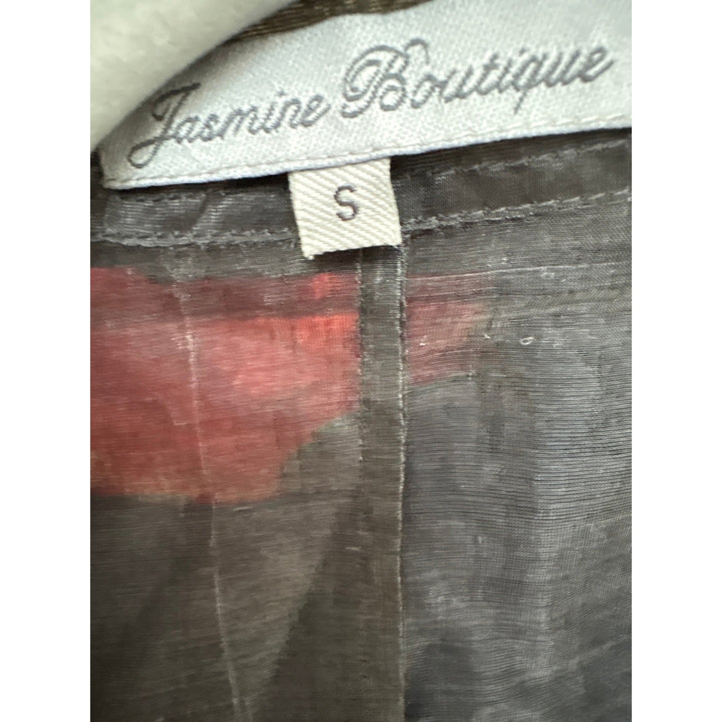 Jasmine Boutique Gun Metal Gray Silk Special Occasion Skirt Set Sz S