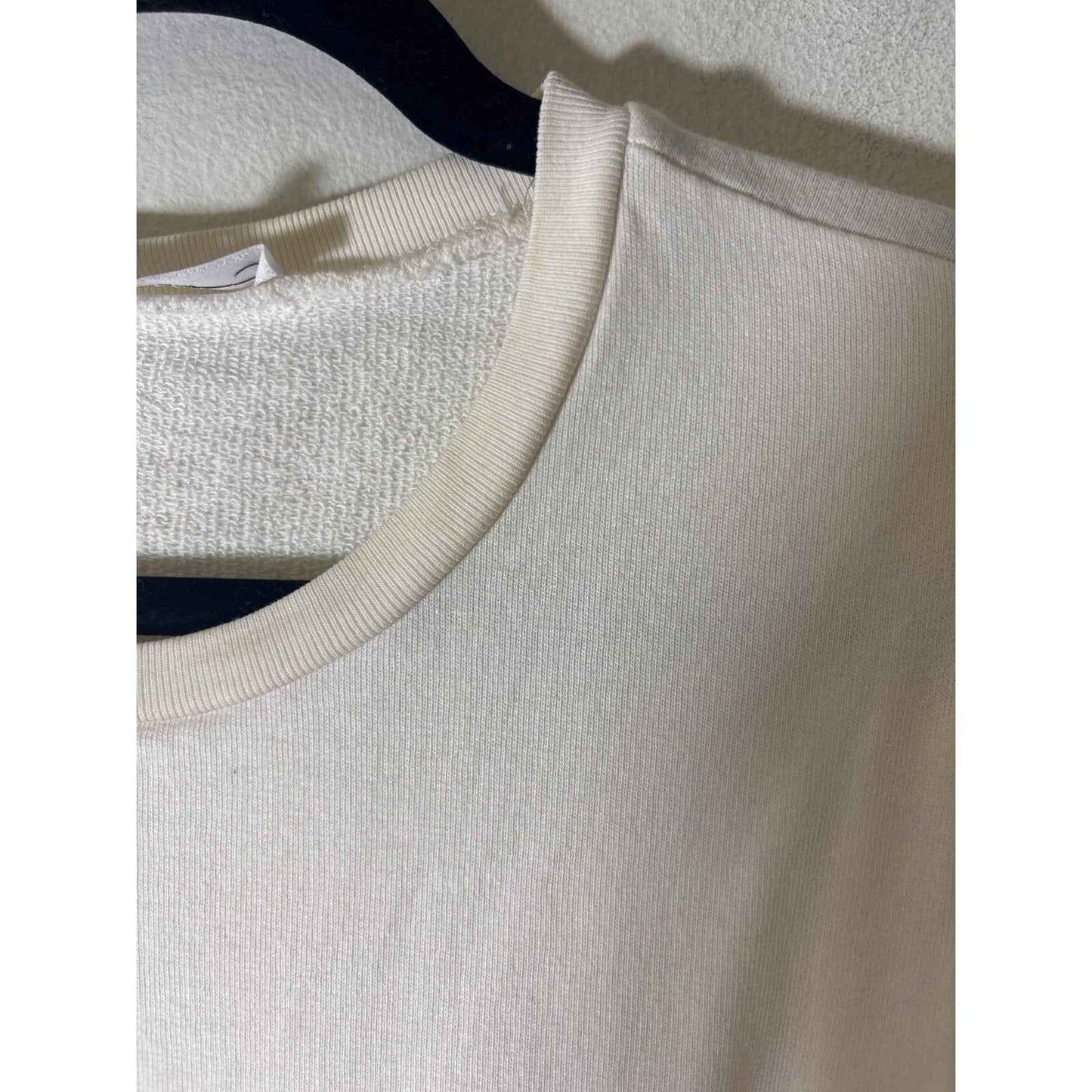 Frame Off White Half Puff Sleeve Cotton Top Sz M