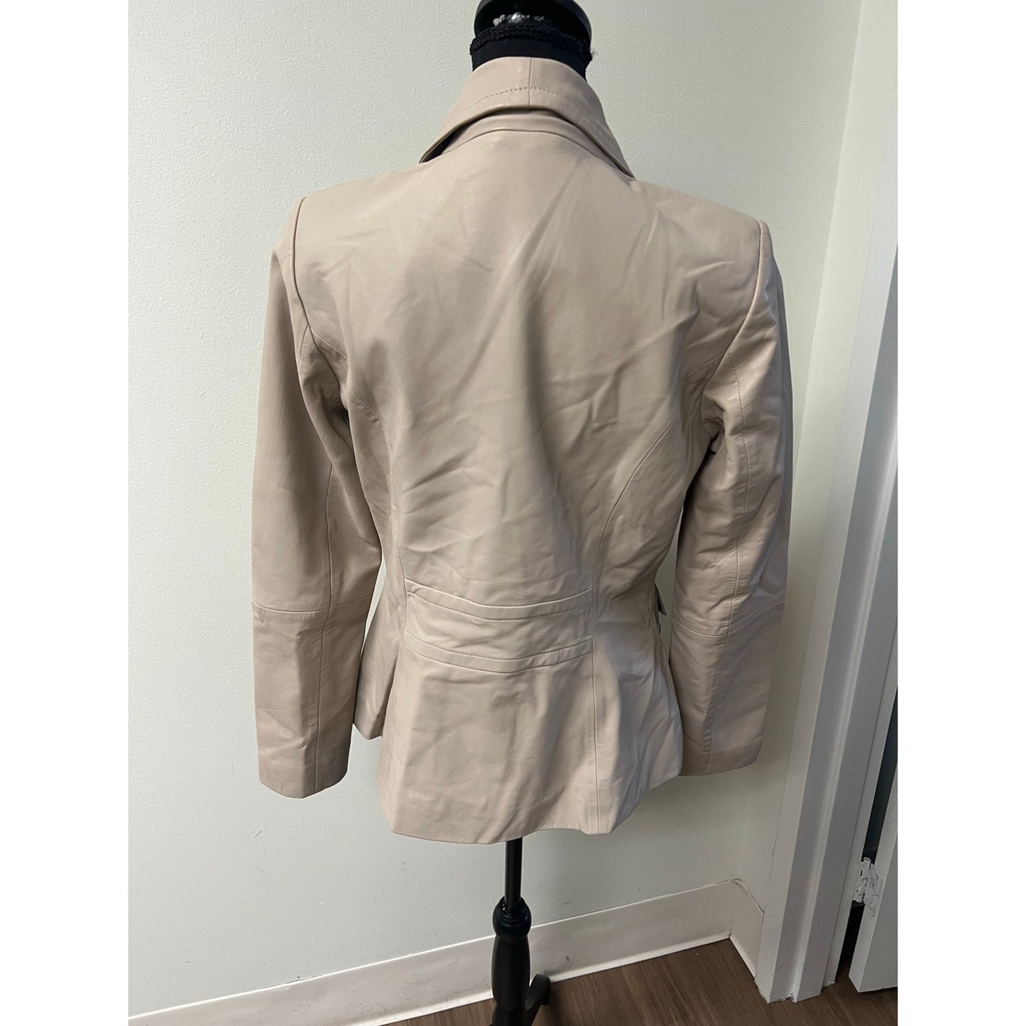 BOD & CHRISTENSEN Tan Leather Jacket Sz S